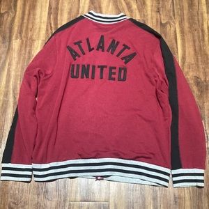 Men’s X-LARGE fanatics MLS Atlanta United FC zip up sweater type jacket.